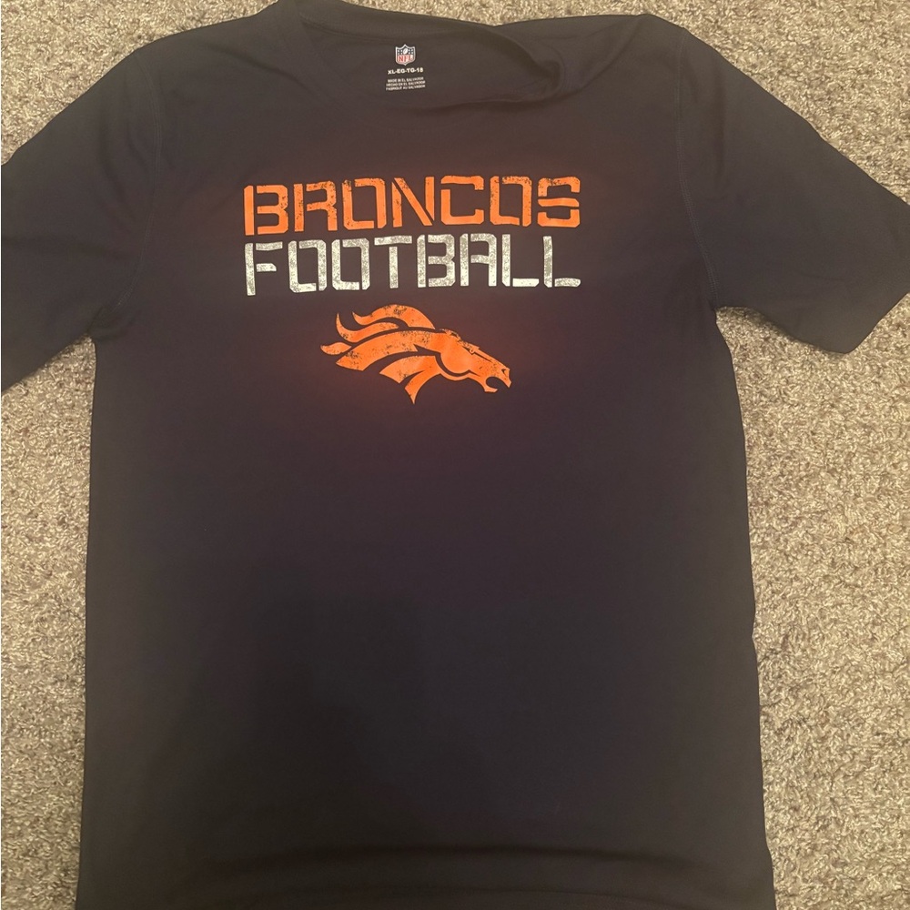 NFL Broncos Kids Tee - Black and Orange